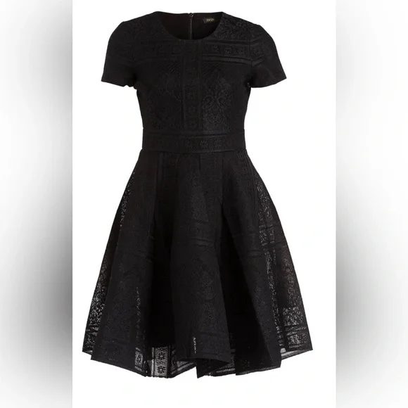 Maje Rafael Black Lace Dress - Picture 3 of 8